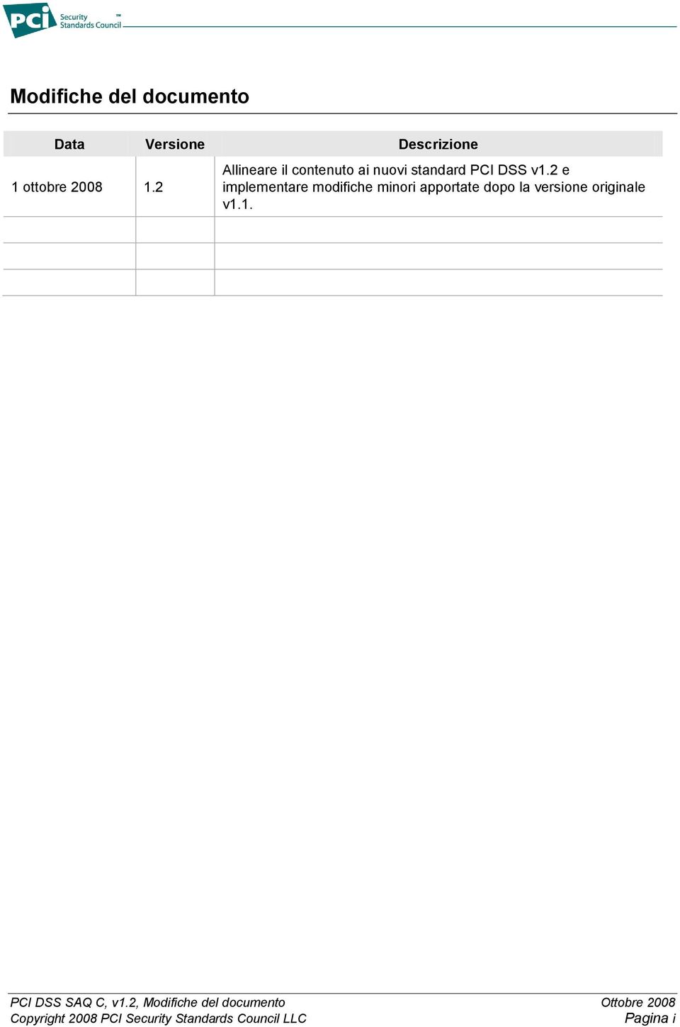 2 e implementare modifiche minori apportate dopo la versione originale v1.