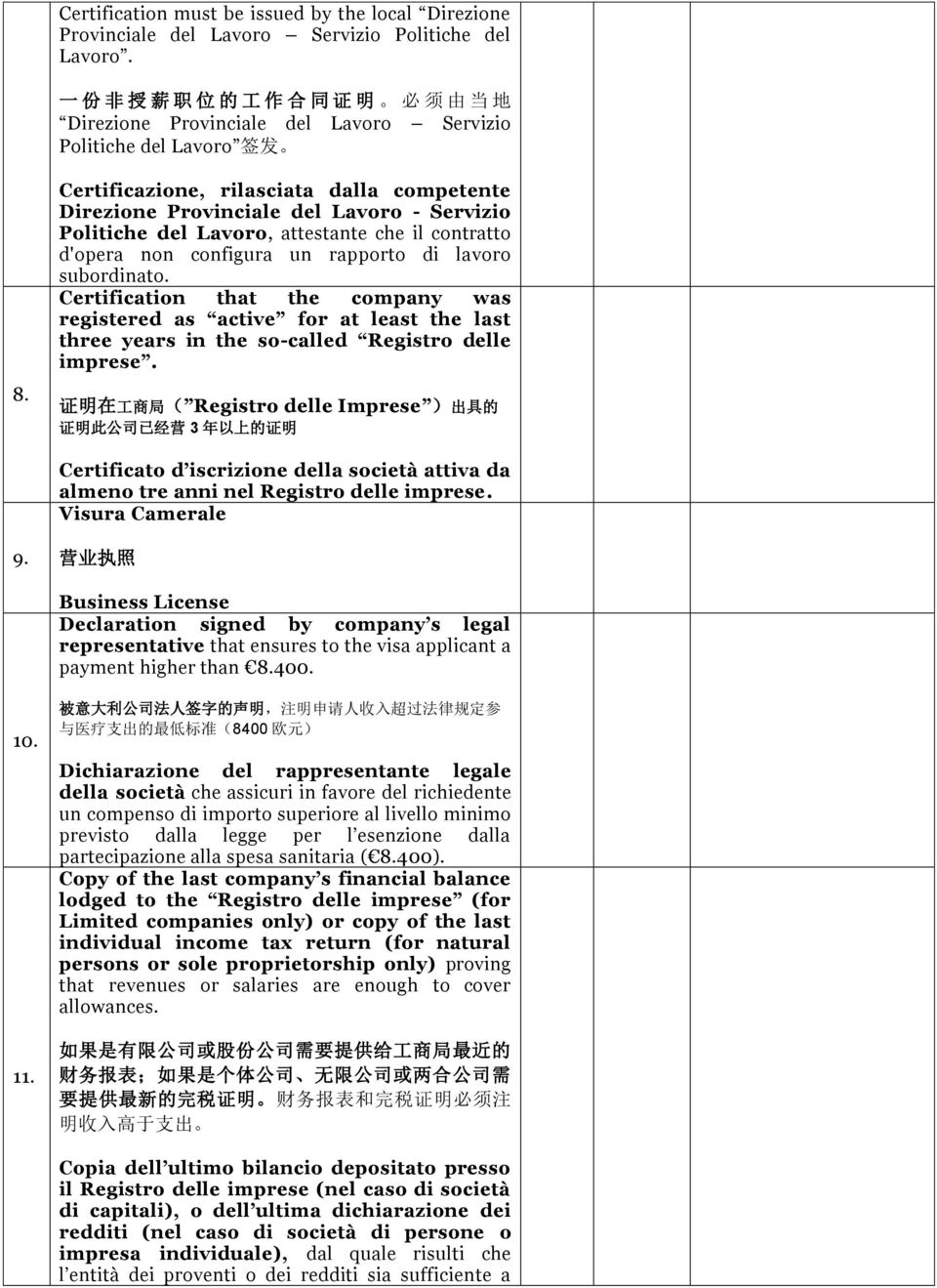 Certificazione, rilasciata dalla competente Direzione Provinciale del Lavoro - Servizio Politiche del Lavoro, attestante che il contratto d'opera non configura un rapporto di lavoro subordinato.