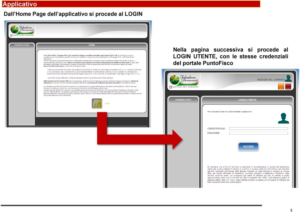 pagina successiva si procede al LOGIN