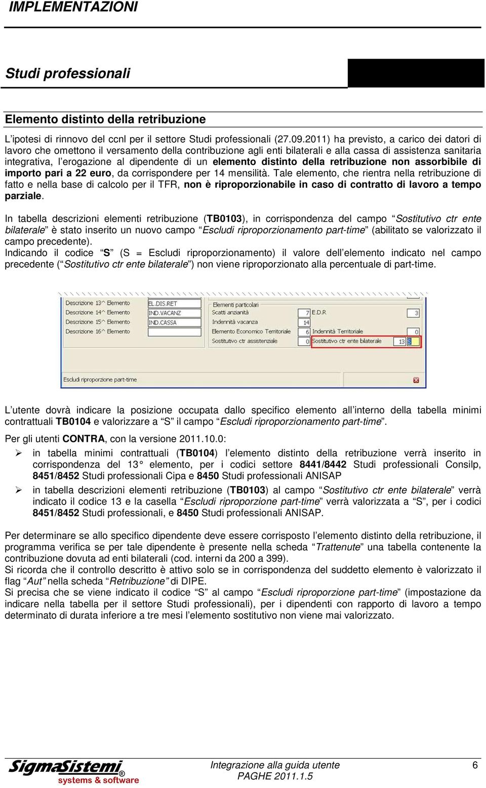 elemento distinto della retribuzione non assorbibile di importo pari a 22 euro, da corrispondere per 14 mensilità.