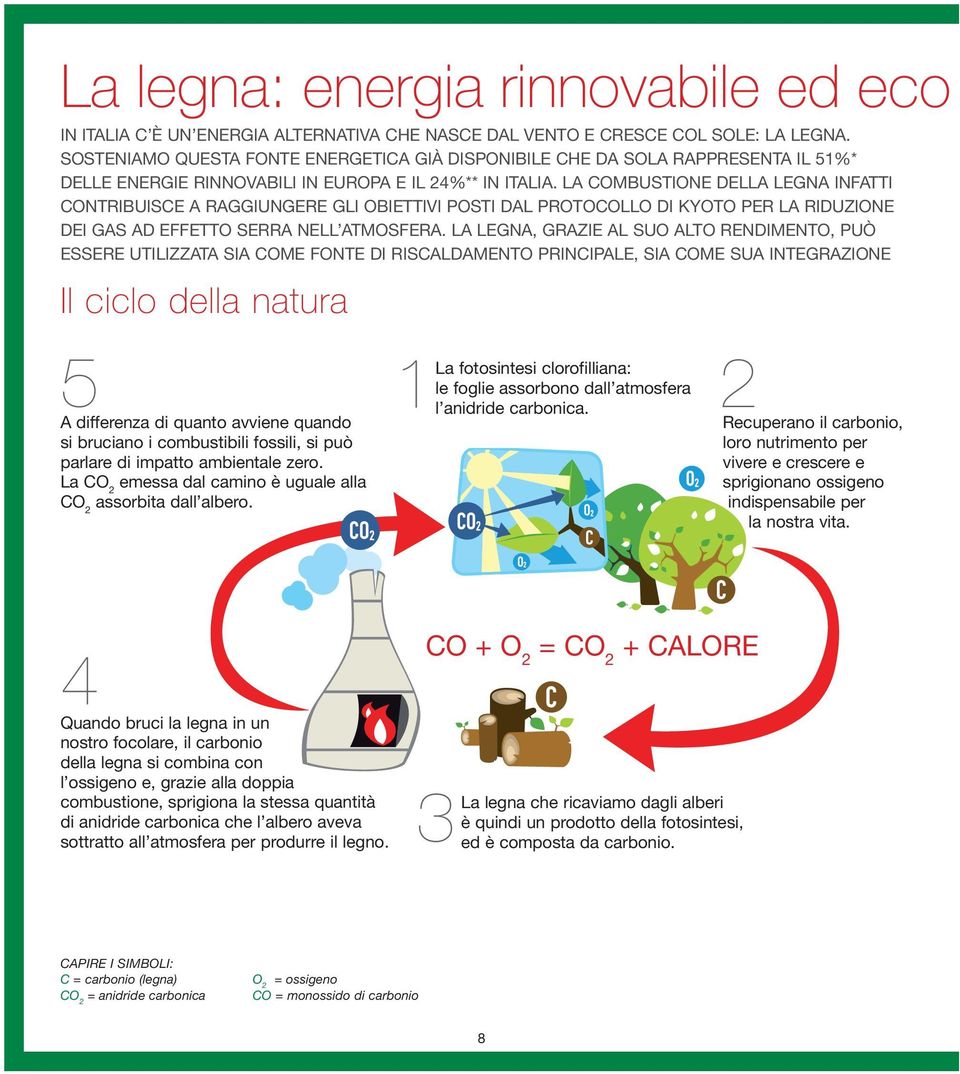 LA COMBUSTIONE DELLA LEGNA INFATTI CONTRIBUISCE A RAGGIUNGERE GLI OBIETTIVI POSTI DAL PROTOCOLLO DI KYOTO PER LA RIDUZIONE DEI GAS AD EFFETTO SERRA NELL ATMOSFERA.