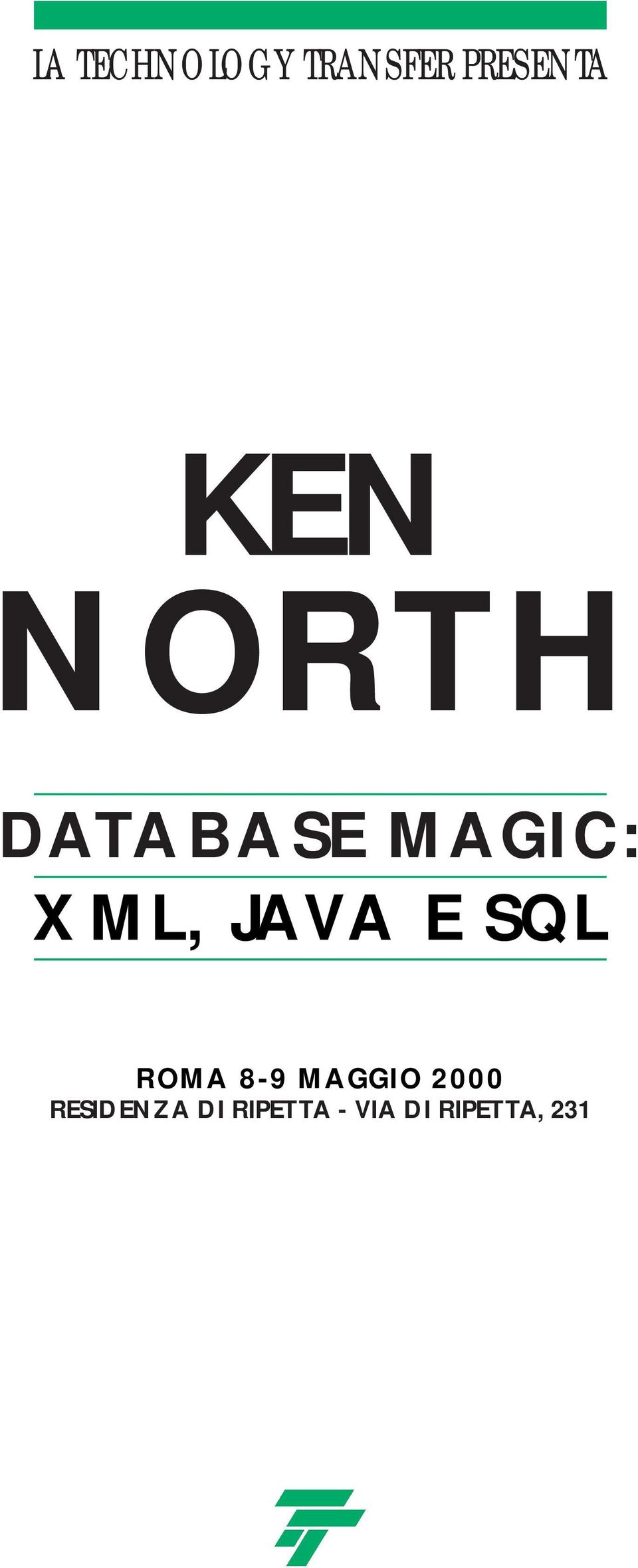 JAVA E SQL ROMA 8-9 MAGGIO 2000