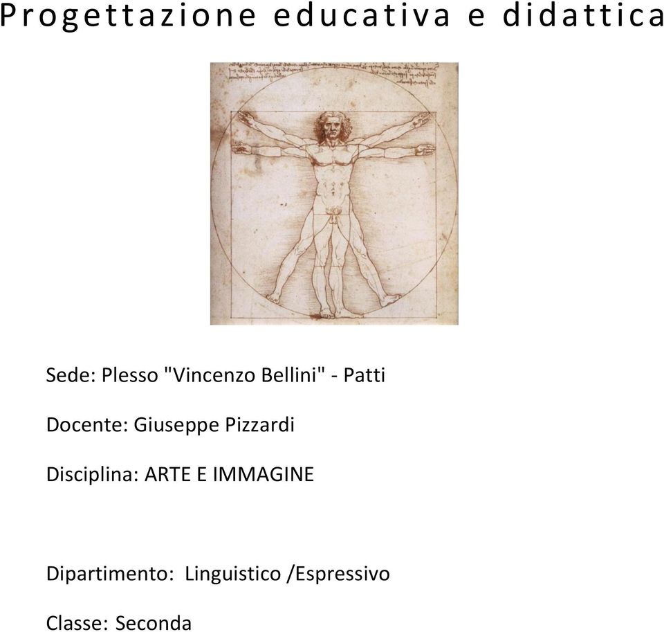 Docente: Giuseppe Pizzardi Disciplina: ARTE E