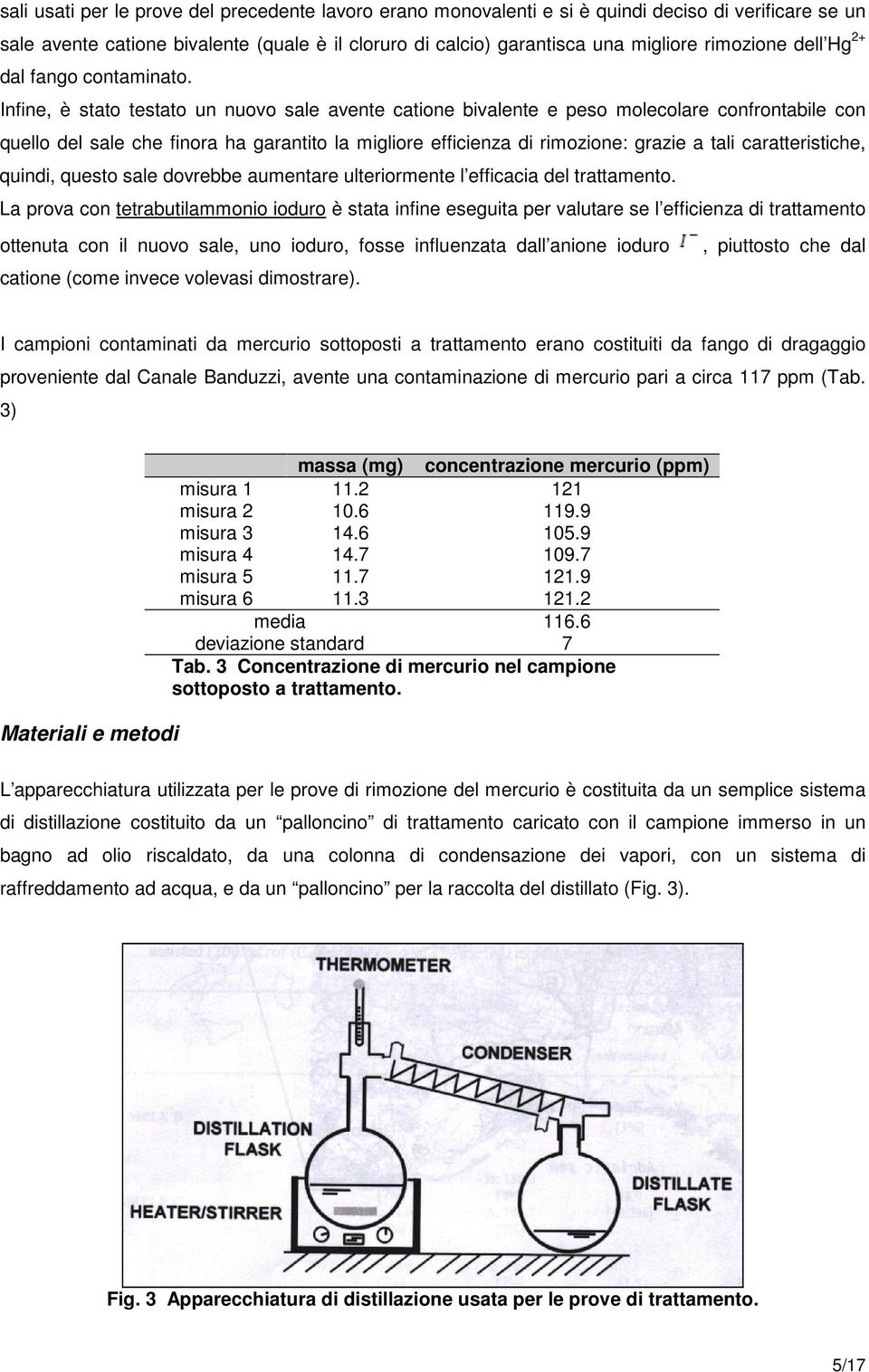 Infine, è stato testato un nuovo sale avente catione bivalente e peso molecolare confrontabile con quello del sale che finora ha garantito la migliore efficienza di rimozione: grazie a tali