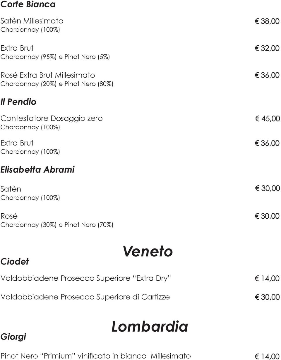 Abrami Satèn Rosé Chardonnay (30%) e Pinot Nero (70%) Ciodet Veneto Valdobbiadene Prosecco Superiore Extra Dry