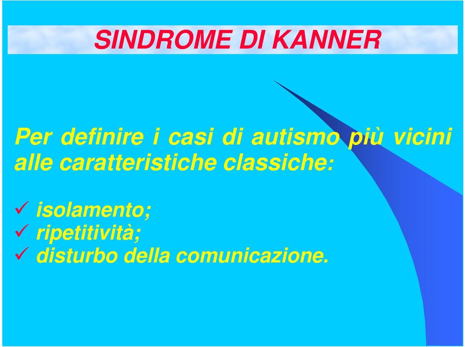 caratteristiche classiche: