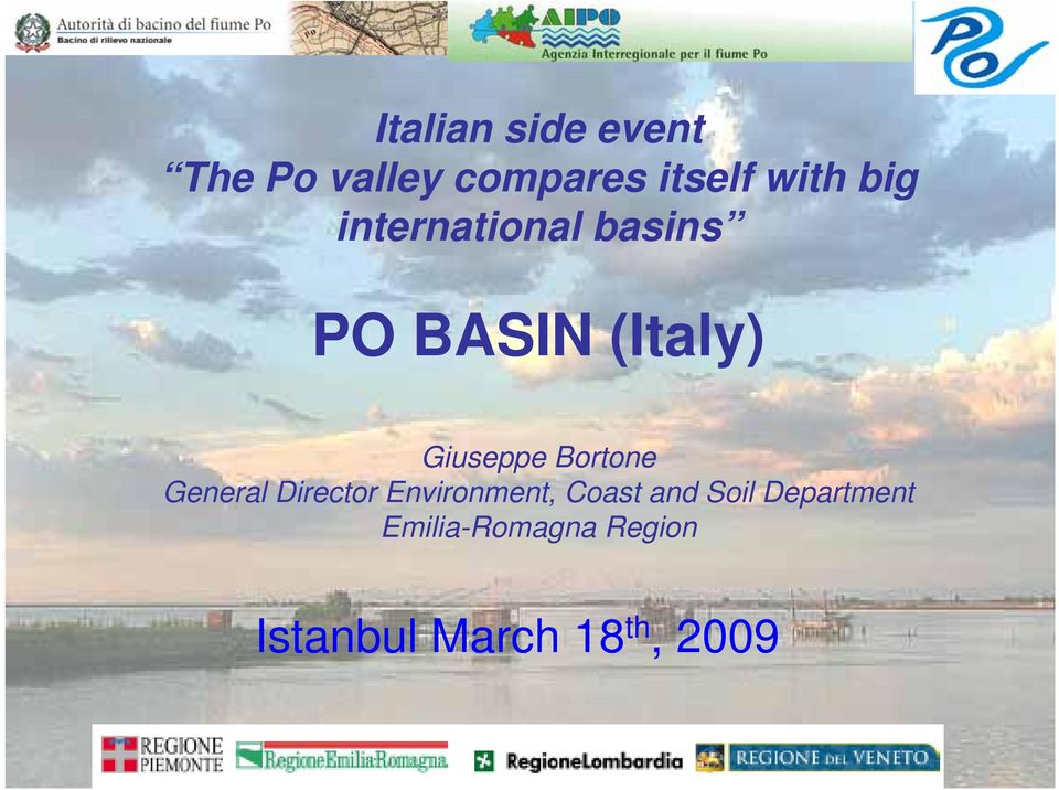 Bortone General Director Environment, Coast and Soil