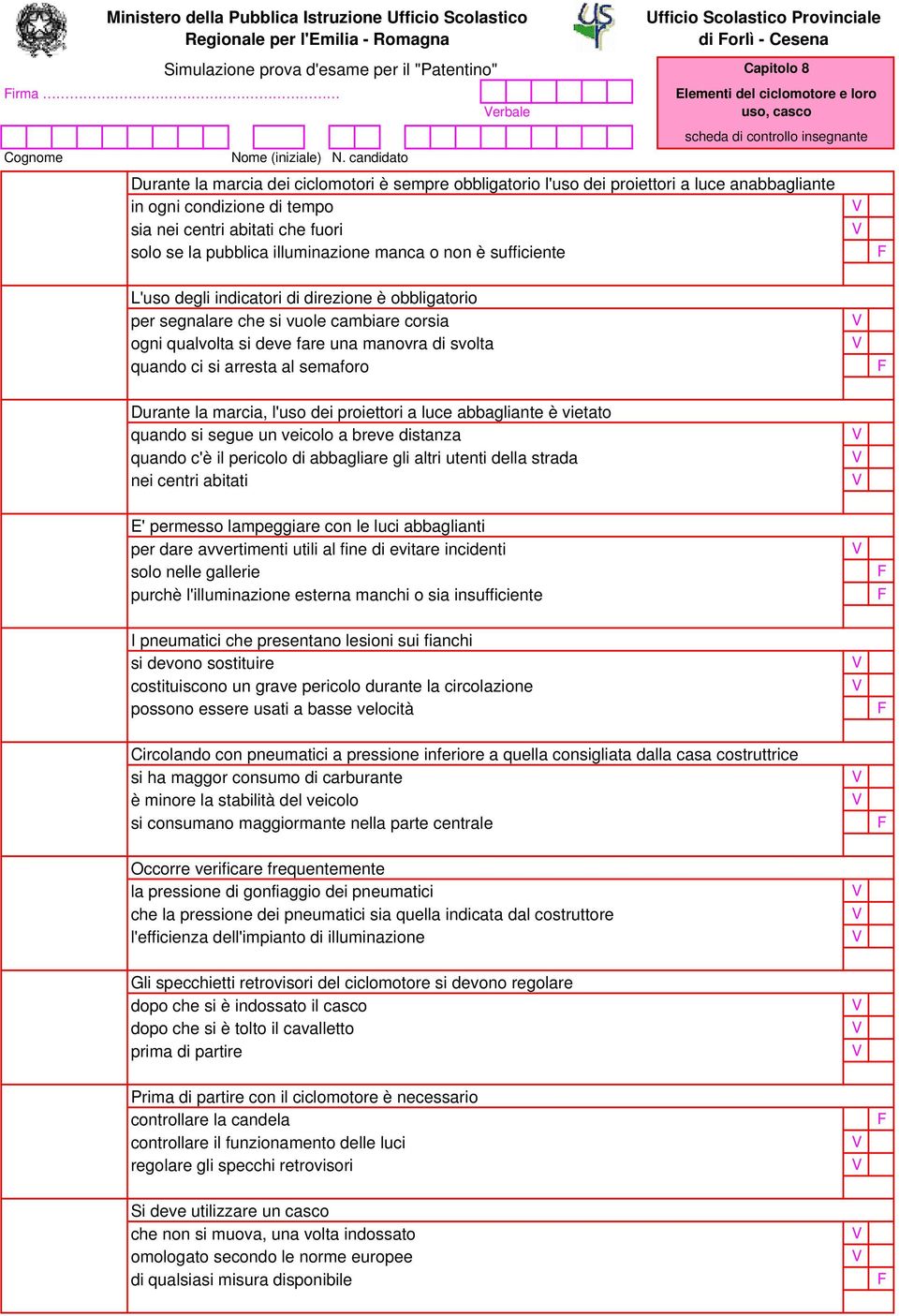 illuminazione manca o non è sufficiente L'uso degli indicatori di direzione è obbligatorio per segnalare che si vuole cambiare corsia ogni qualvolta si deve fare una manovra di svolta quando ci si