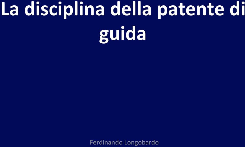 di guida