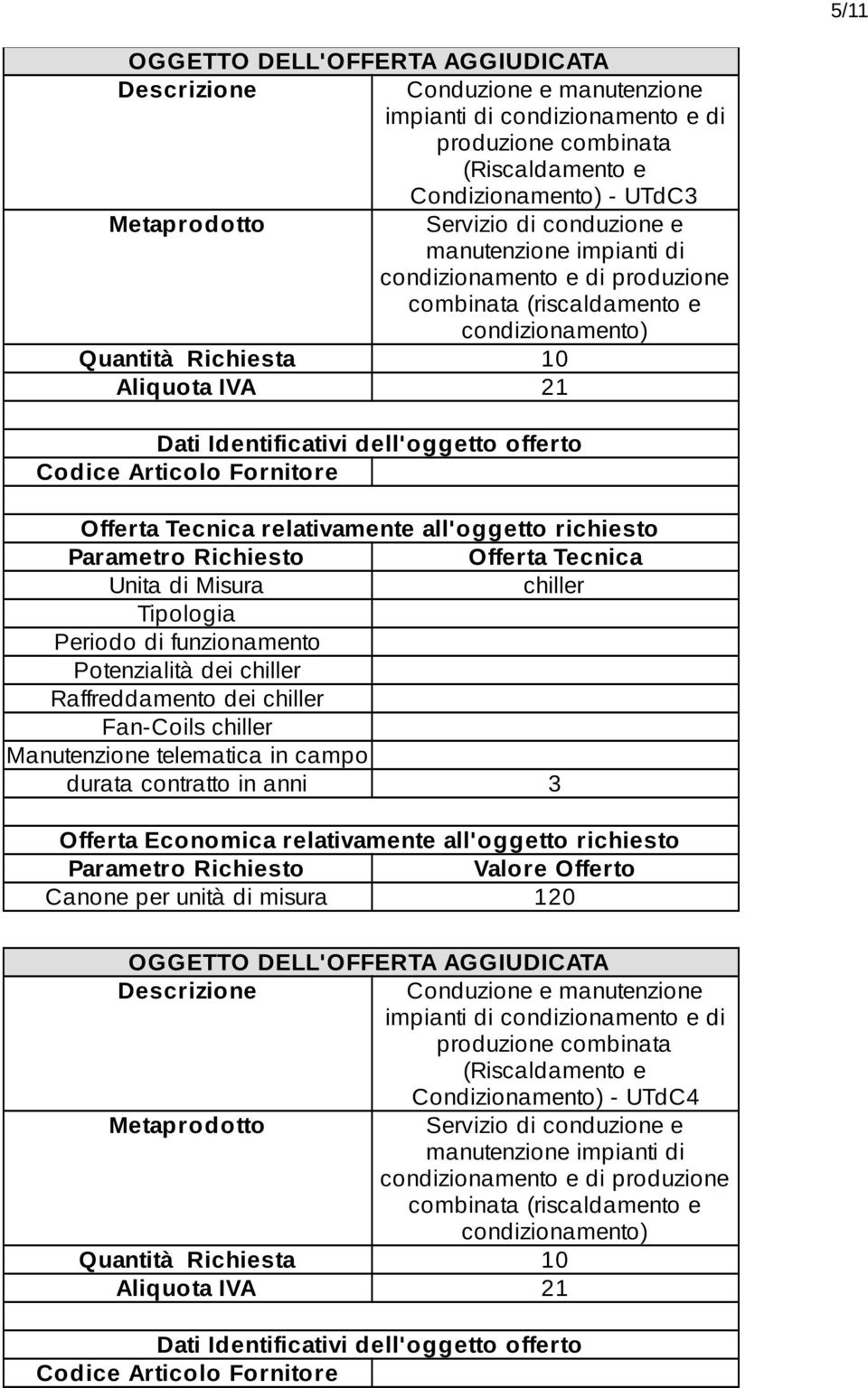 per unità di misura 120