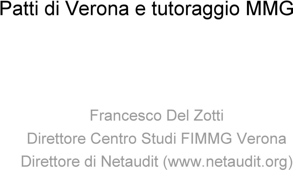 Centro Studi FIMMG Verona