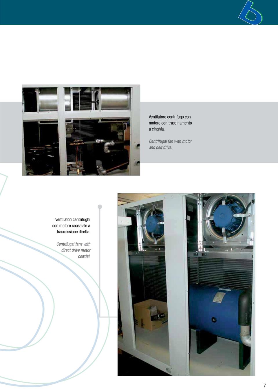 Ventilatori centrifughi con motore coassiale a
