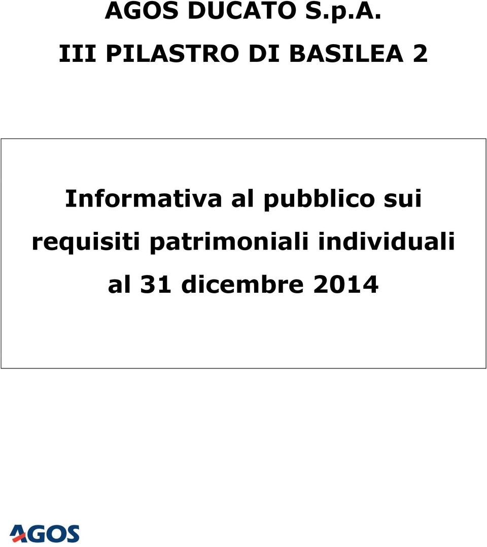 pubblico sui requisiti