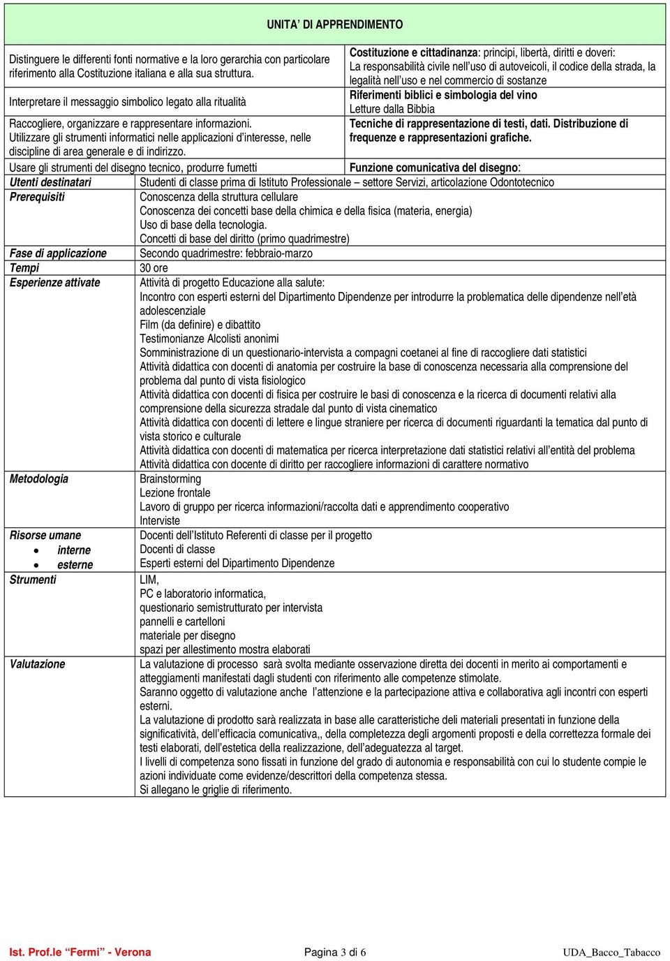 Utilizzare gli strumenti informatici nelle applicazioni d interesse, nelle discipline di area generale e di indirizzo.