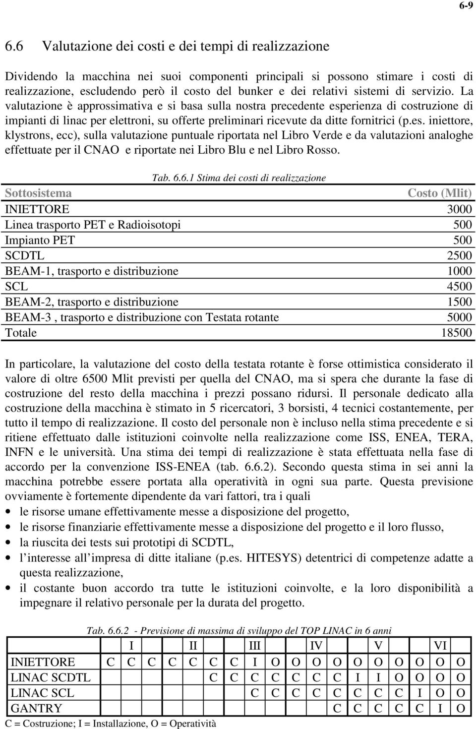 relativi sistemi di servizio.