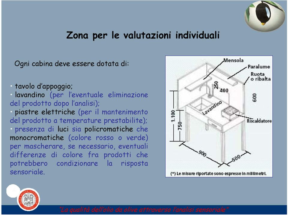 presenza di luci sia policromatiche che monocromatiche (colore rosso o verde) per mascherare, se necessario, eventuali