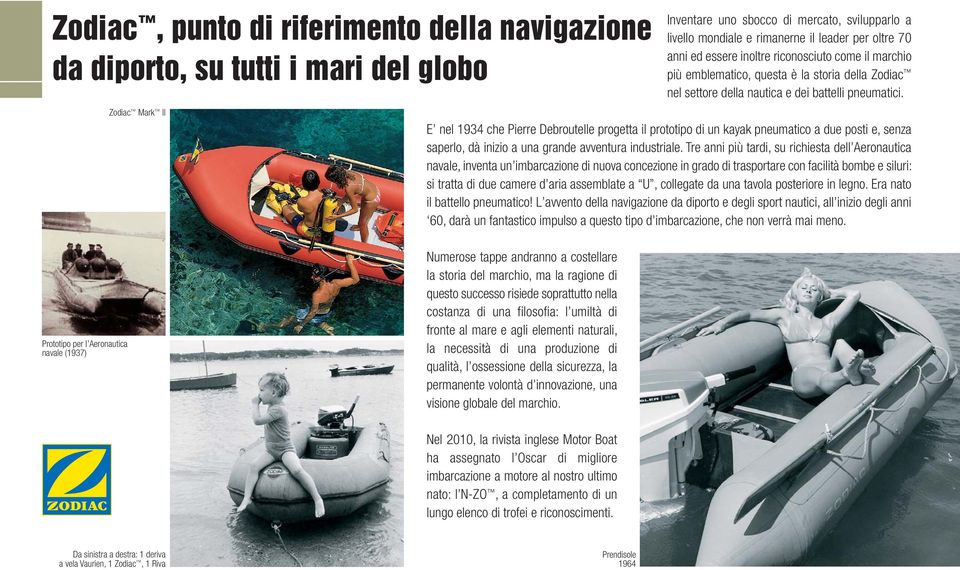 E nel 1934 che Pierre Debroutelle progetta il prototipo di un kayak pneumatico a due posti e, senza saperlo, dà inizio a una grande avventura industriale.