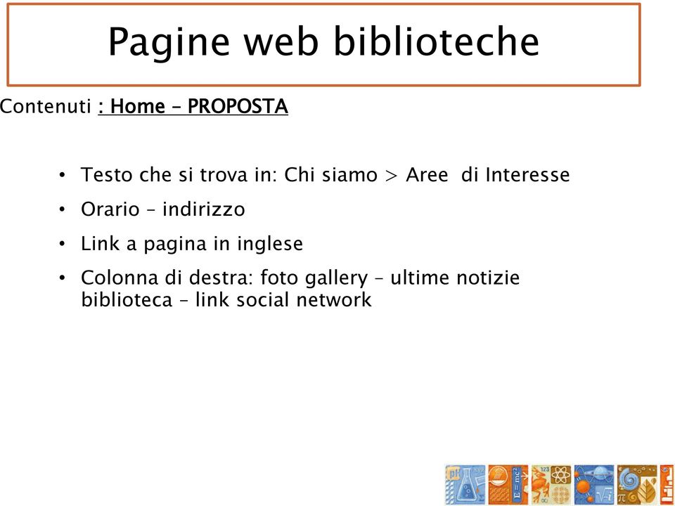 Link a pagina in inglese Colonna di destra: foto