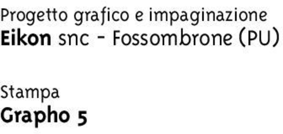 snc - Fossombrone