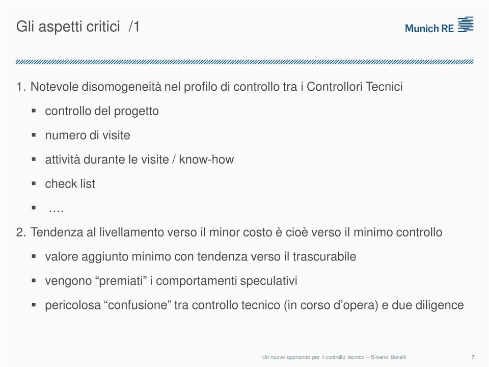 attività durante le visite / know-how check list. 2.