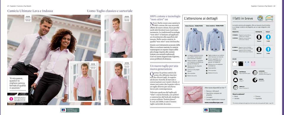 è facile creare una camicia in 100% cotone che non necessiti affatto di essere stirata. Ecco perché molti altri fornitori non ci provano nemmeno.