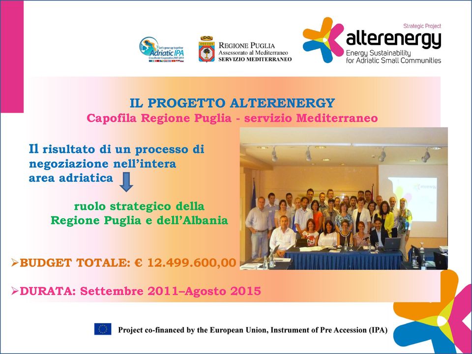 intera area adriatica ruolo strategico della Regione Puglia e
