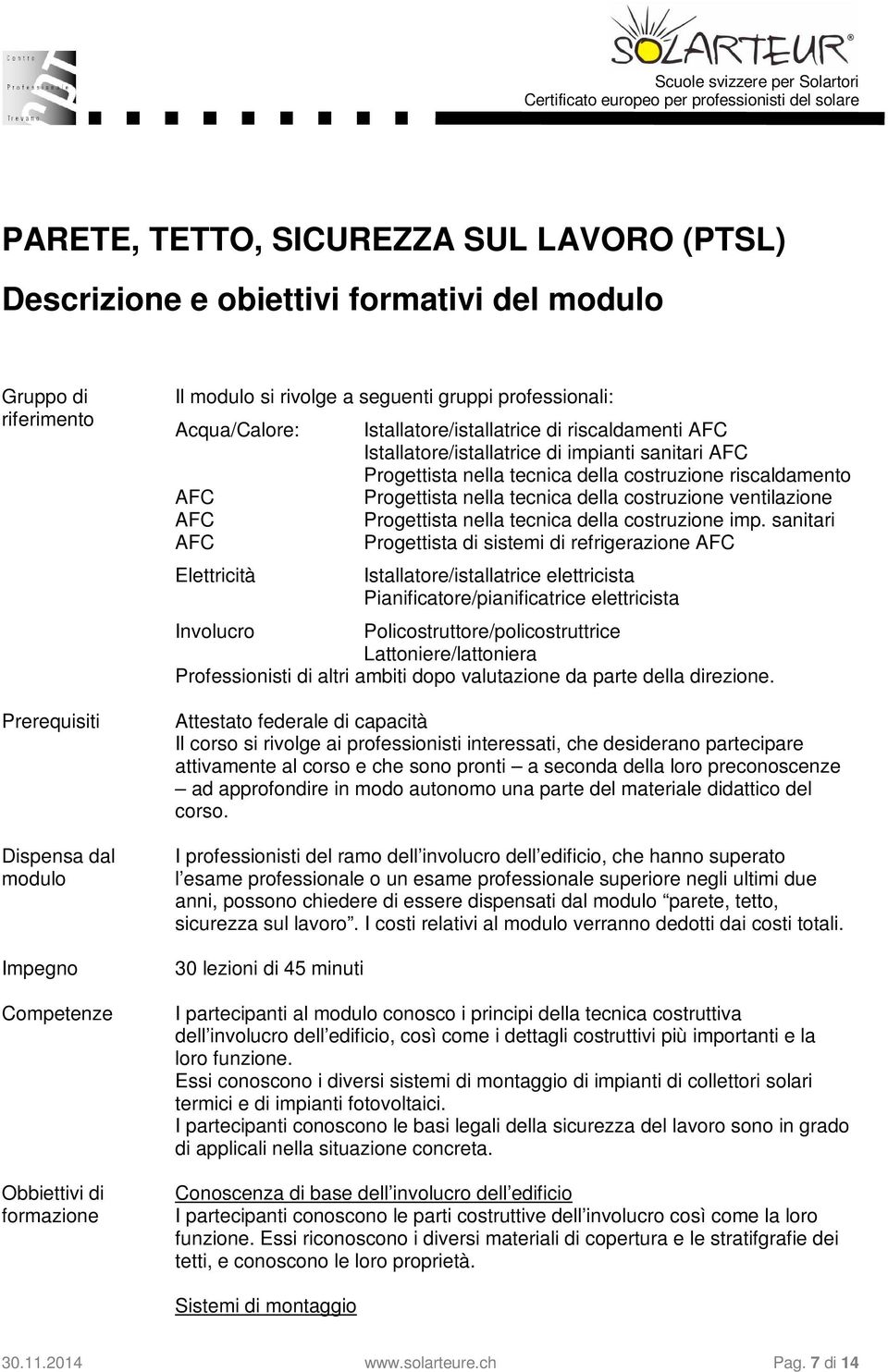 riscaldamento Progettista nella tecnica della costruzione ventilazione Progettista nella tecnica della costruzione imp.