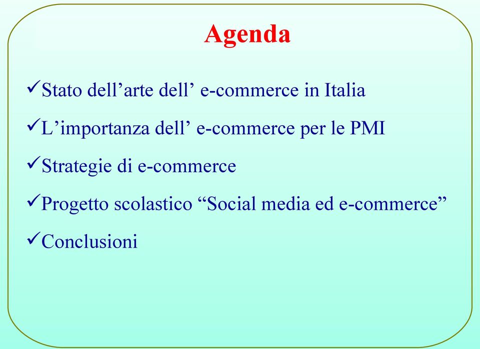 PMI Strategie di e-commerce Progetto