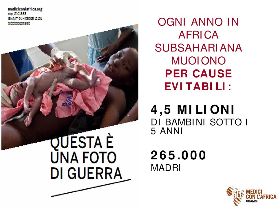 CAUSE EVITABILI: 4,5 MILIONI