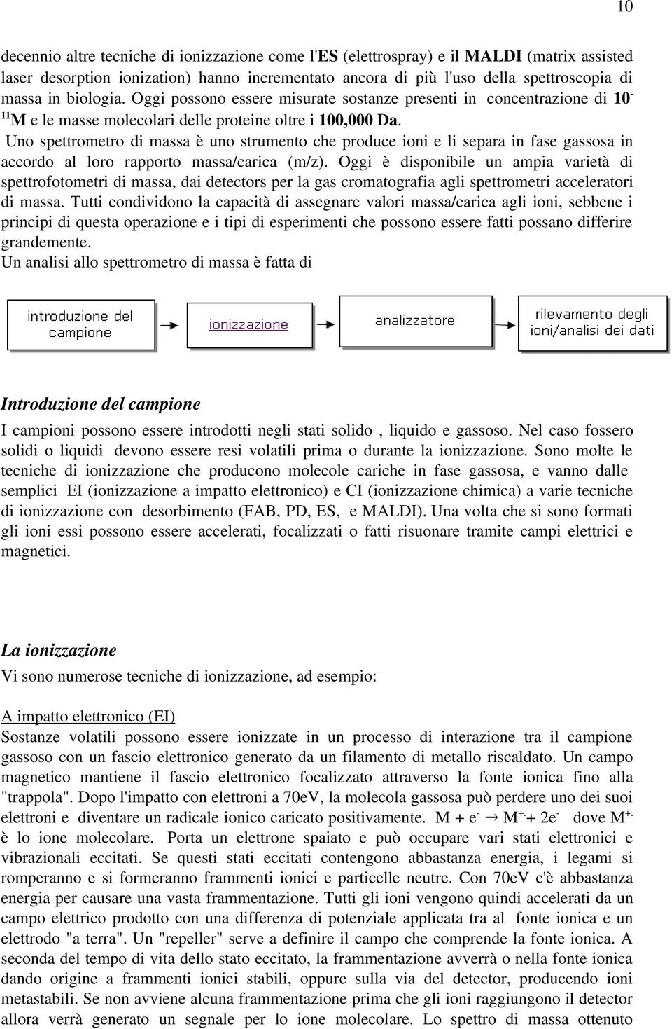 Unospettrometrodimassaèunostrumentocheproduceionieliseparainfasegassosain accordo al loro rapporto massa/carica (m/z).