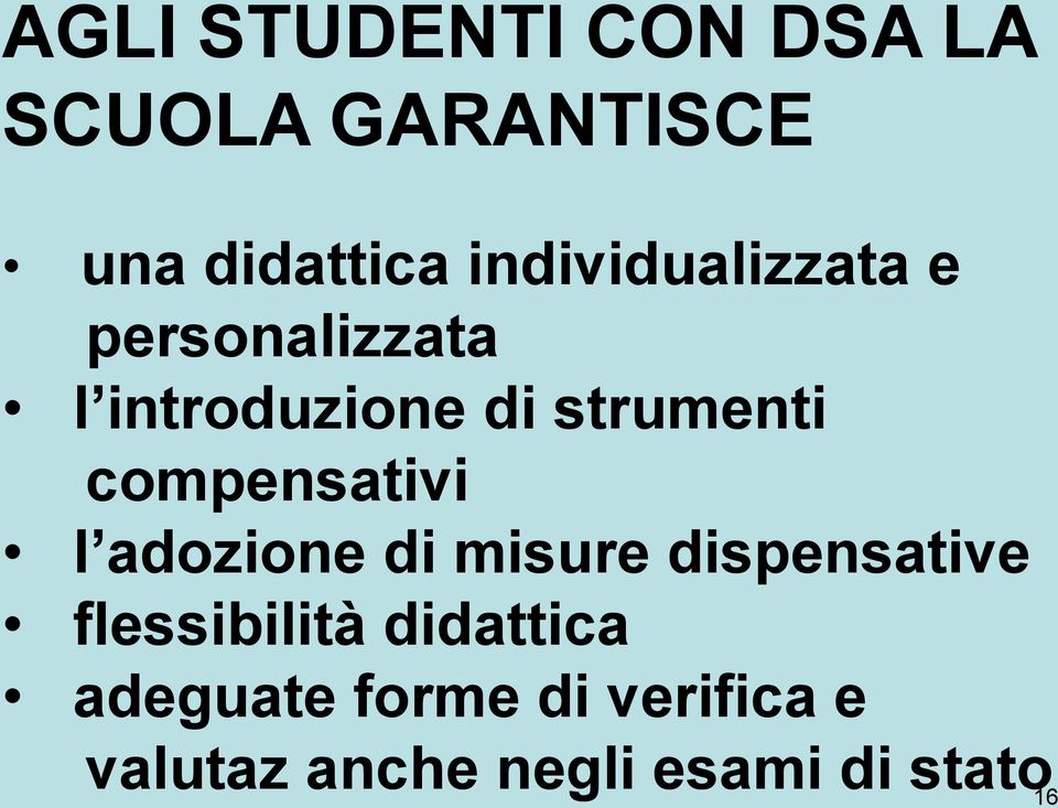 compensativi l adozione di misure dispensative flessibilità