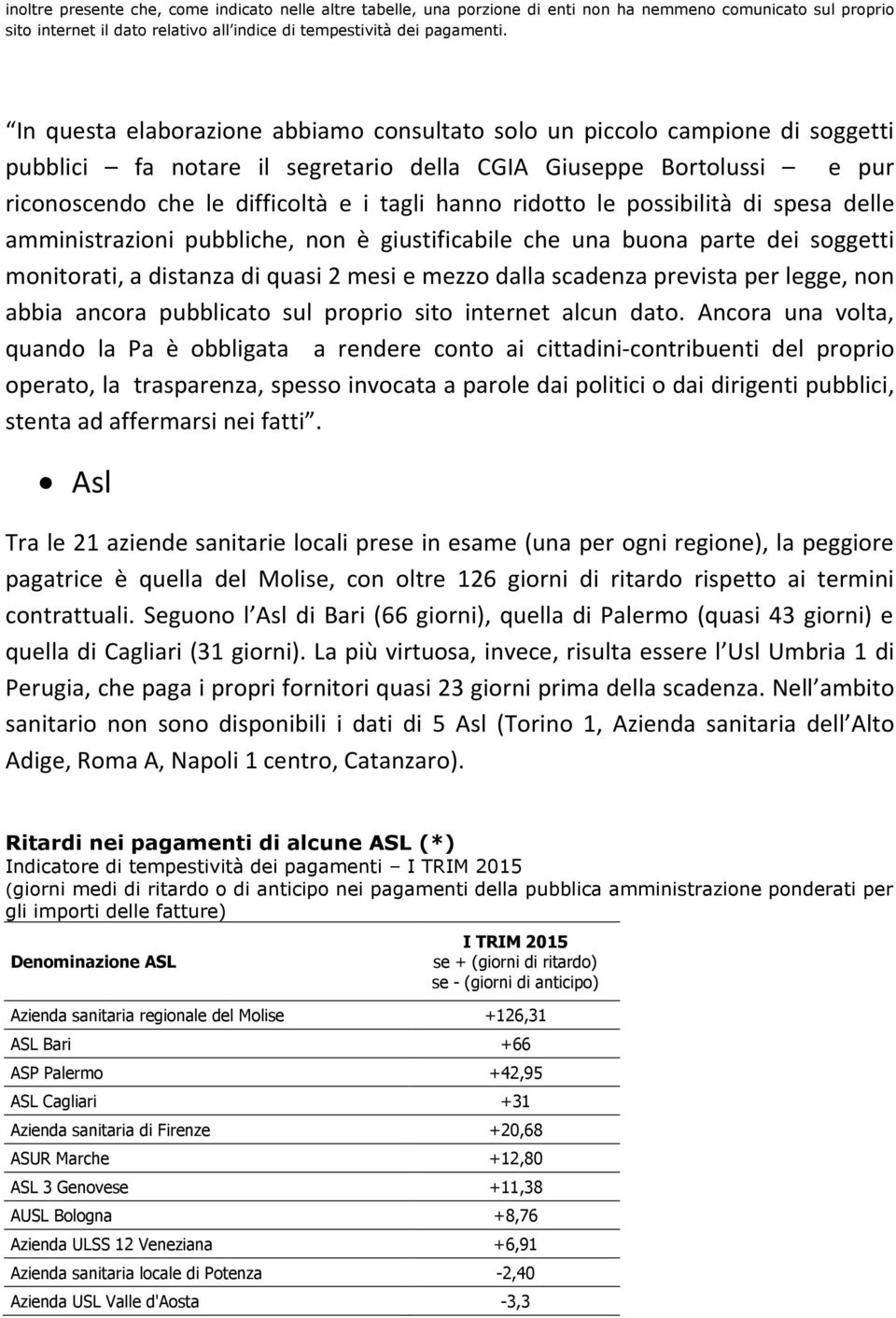 ridotto le possibilità di spesa delle amministrazioni pubbliche, non è giustificabile che una buona parte dei soggetti monitorati, a distanza di quasi 2 mesi e mezzo dalla scadenza prevista per