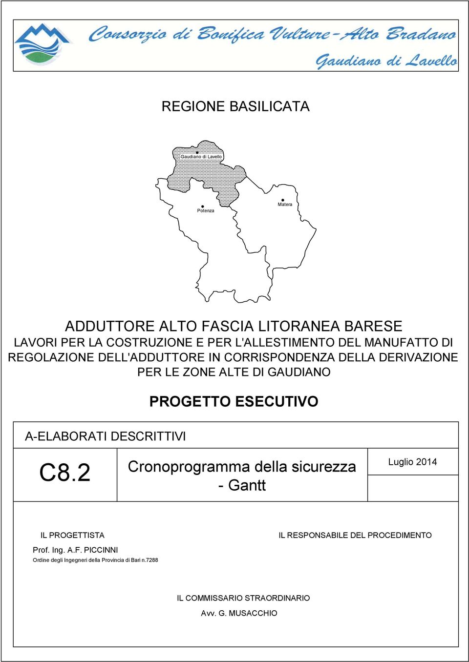 PROGETTO ESECUTIVO A-ELABORATI DESCRITTIVI C8.