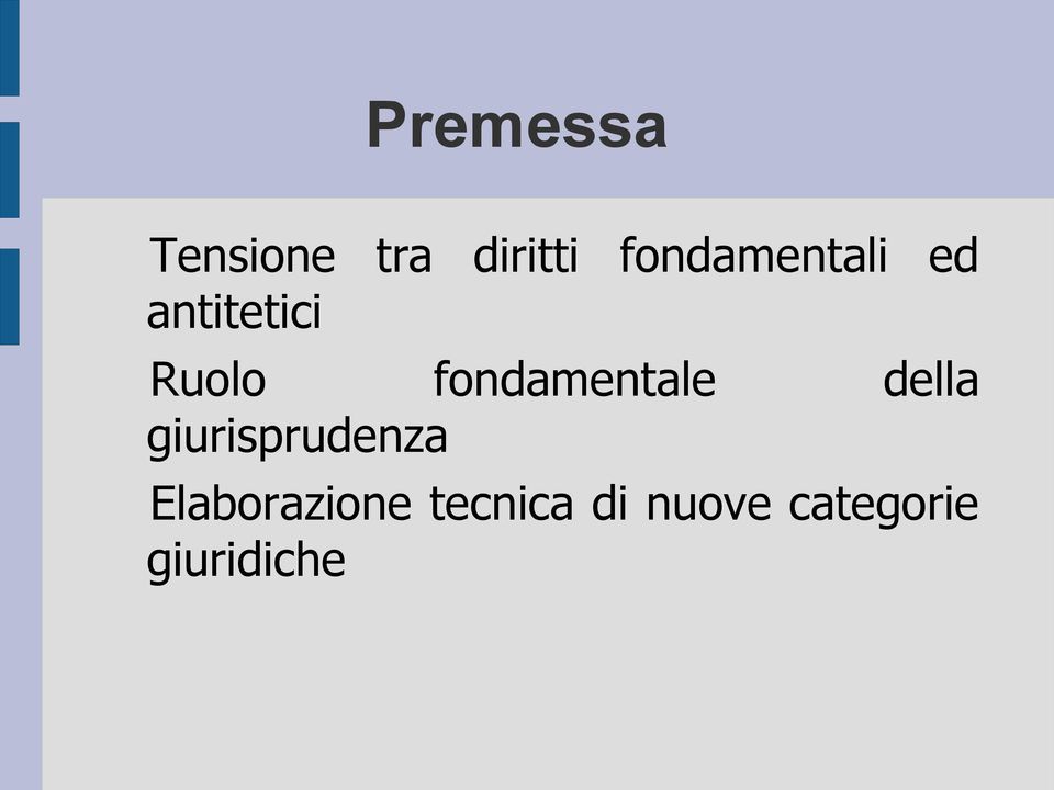 fondamentale della giurisprudenza