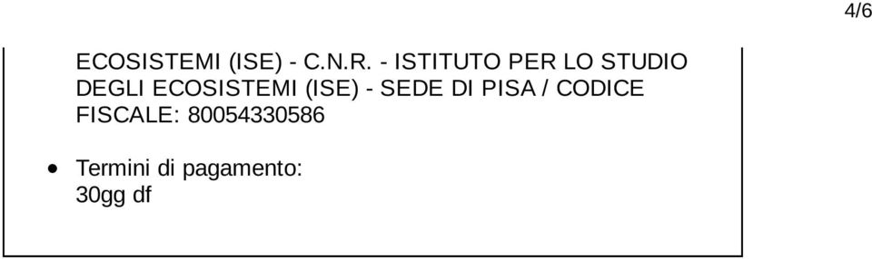 ECOSISTEMI (ISE) - SEDE DI PISA /