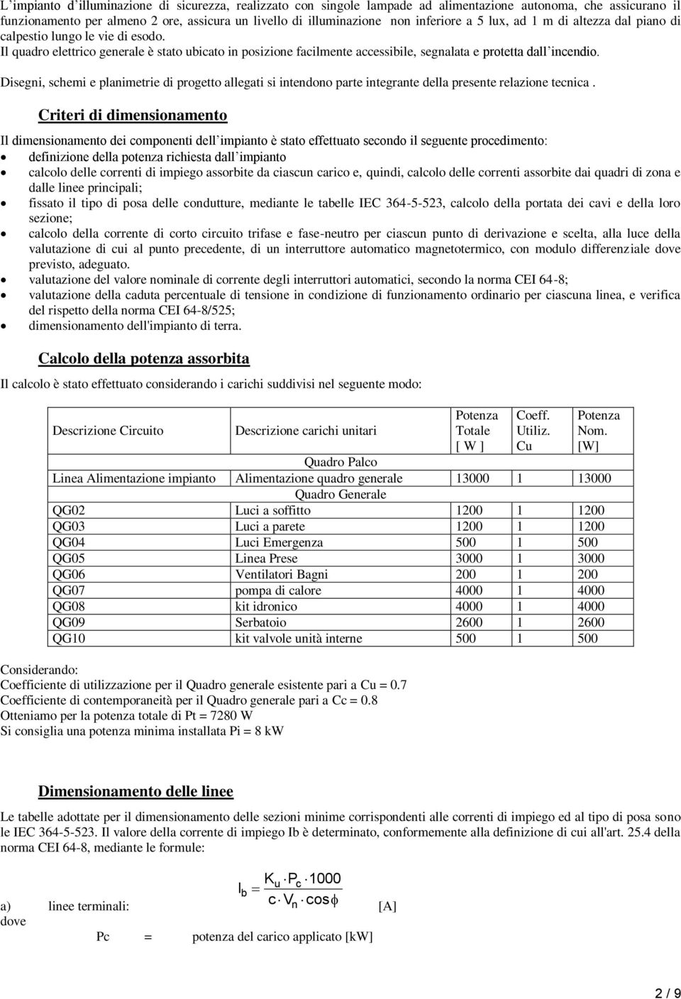 Disegni, schemi e planimetrie di progetto allegati si intendono parte integrante della presente relazione tecnica.