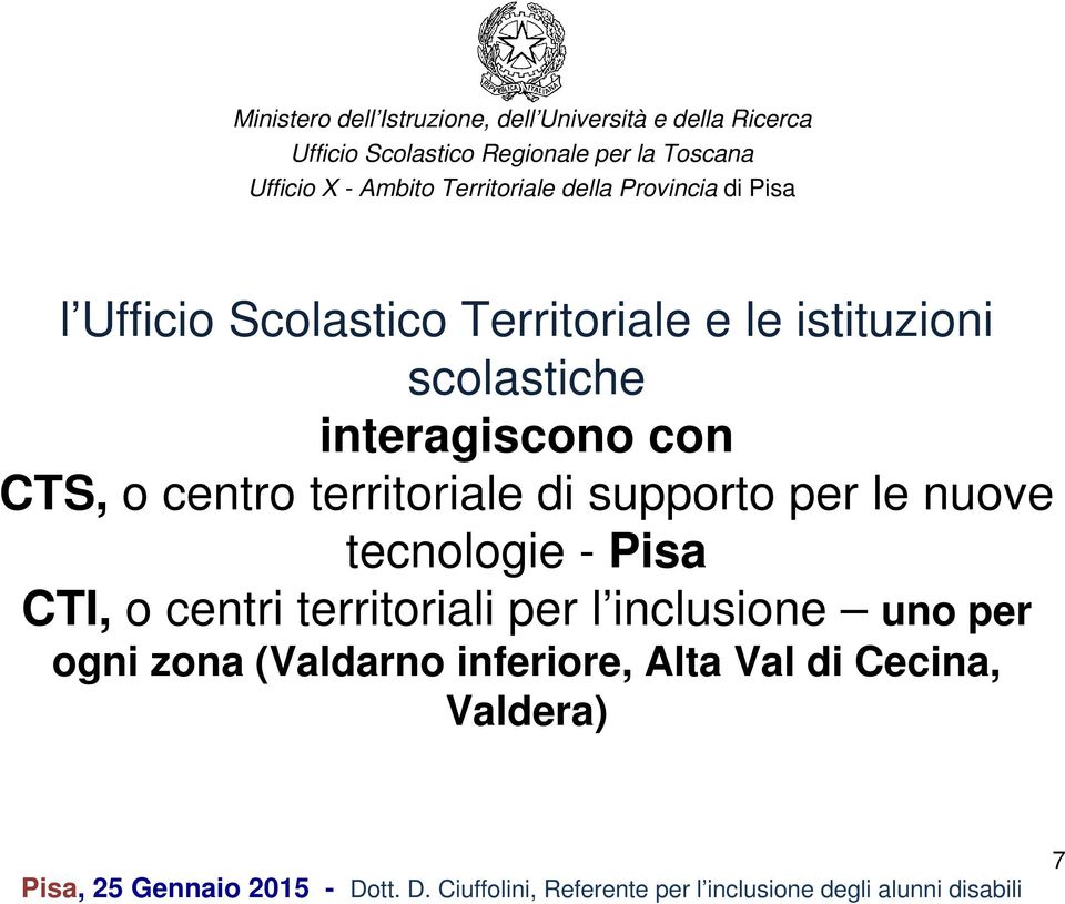 nuove tecnologie - Pisa CTI, o centri territoriali per l