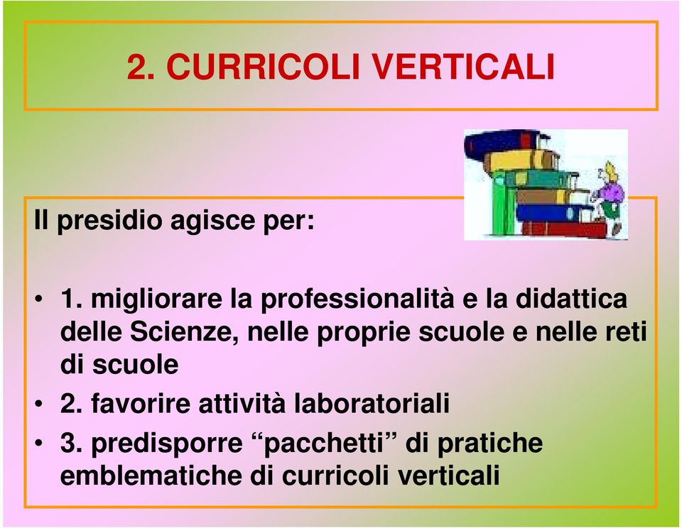 proprie scuole e nelle reti di scuole 2.