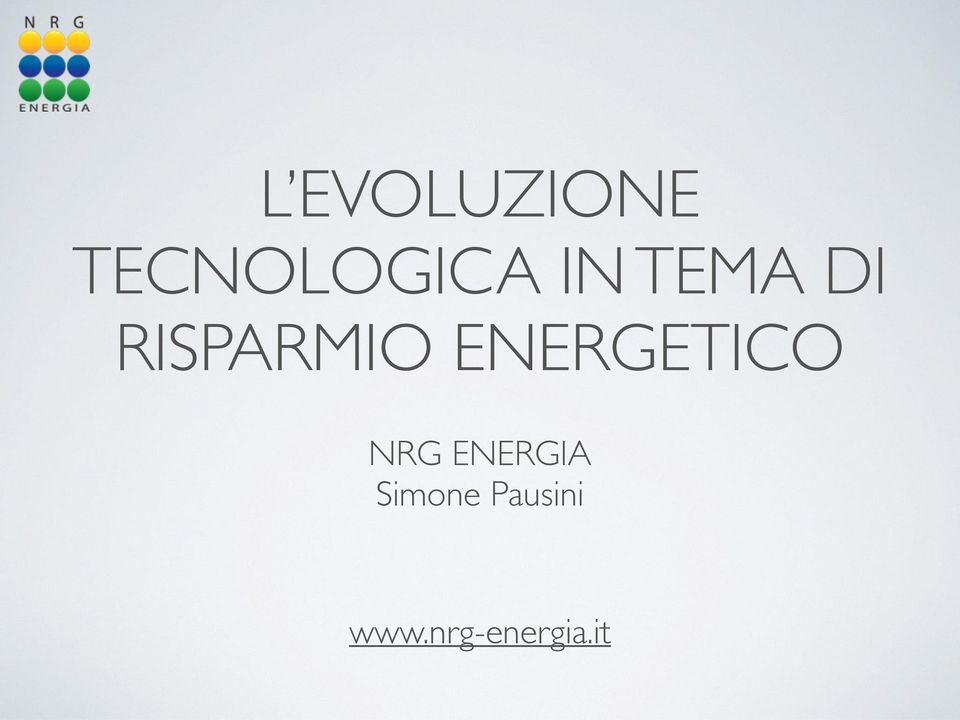ENERGETICO NRG ENERGIA