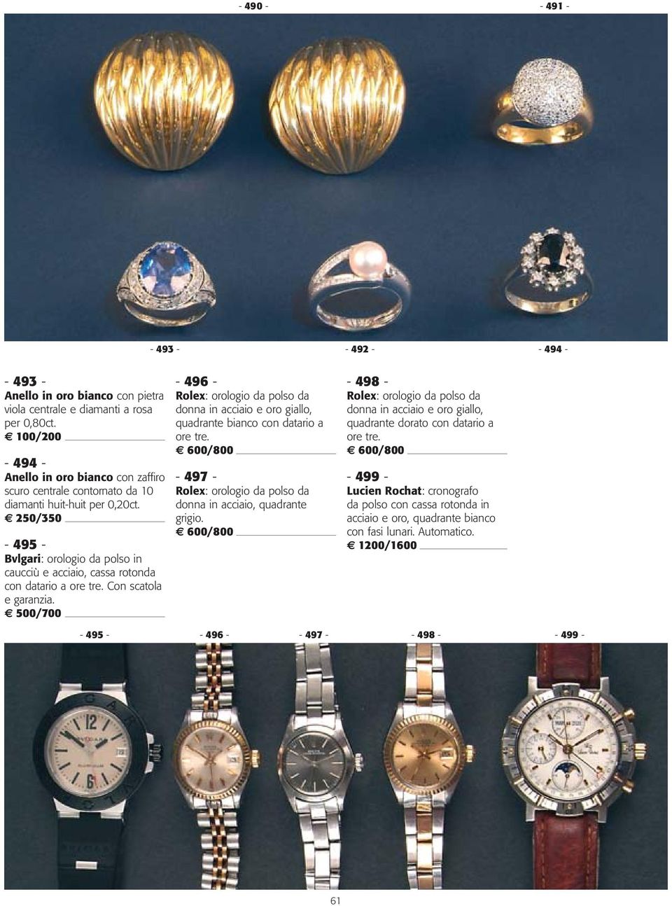 Con scatola e garanzia. 500/700-496 - Rolex: orologio da polso da donna in acciaio e oro giallo, quadrante bianco con datario a ore tre.