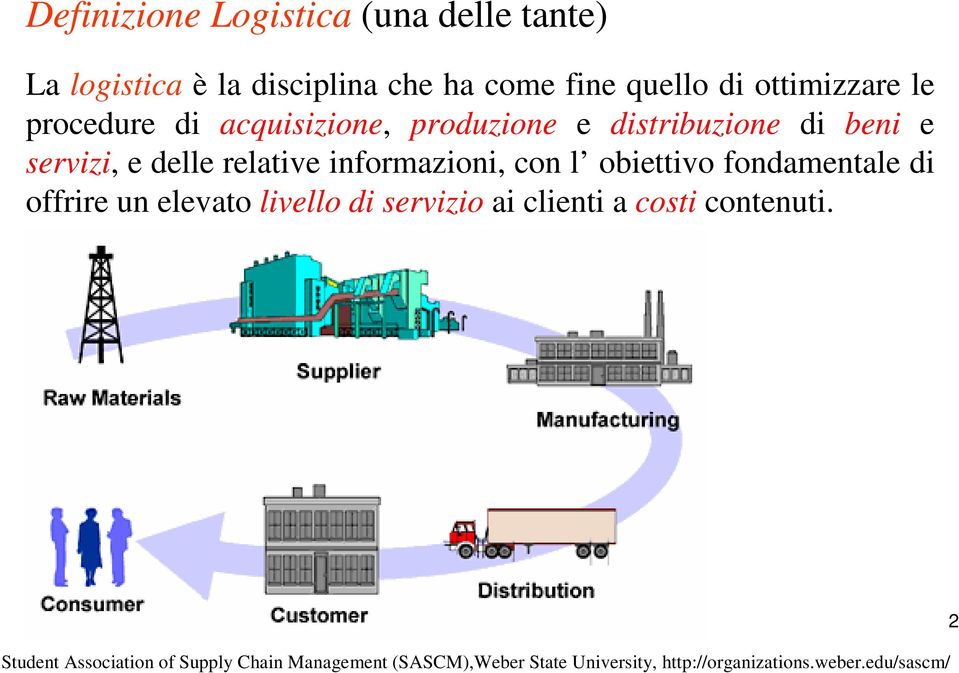 con l obiettivo fondamentale di offrire un elevato livello di servizio ai clienti a costi contenuti.