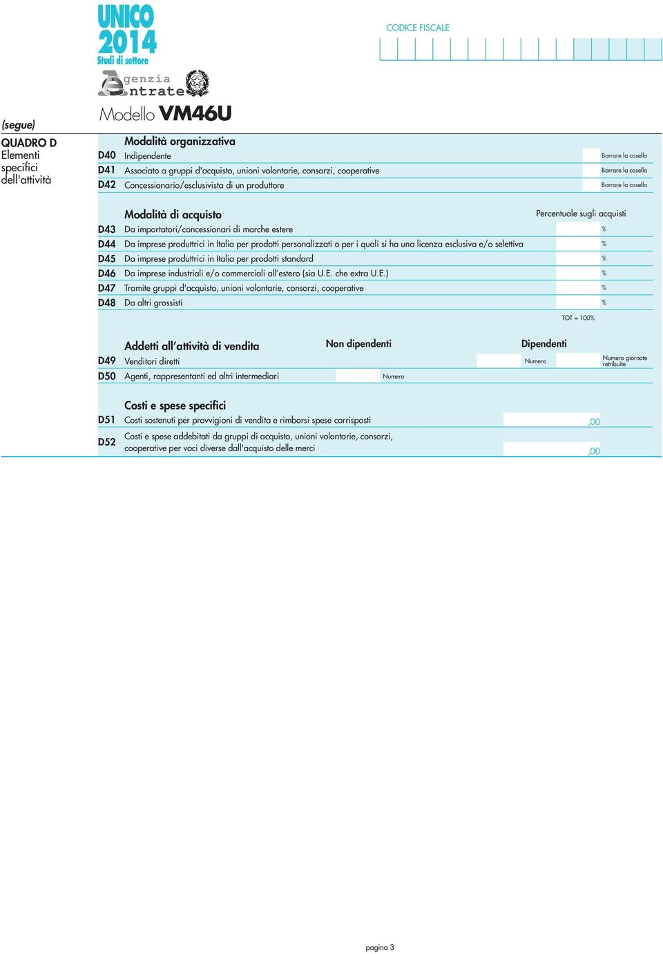 licenza esclusiva e/o selettiva Da imprese produttrici in Italia per prodotti standard Da imprese industriali e/o commerciali all estero (sia U.E.