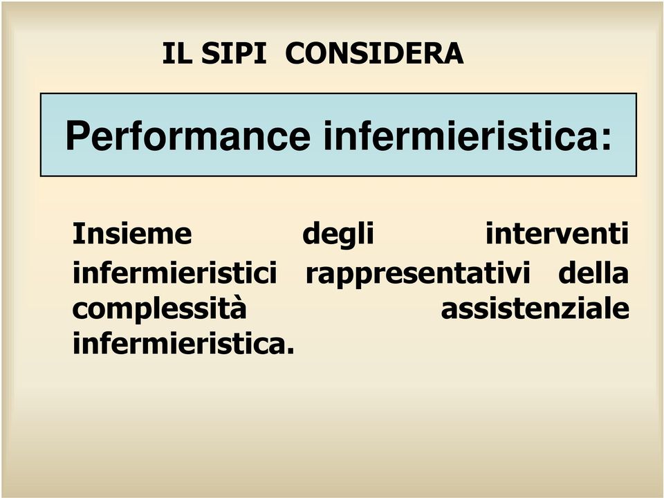 interventi infermieristici