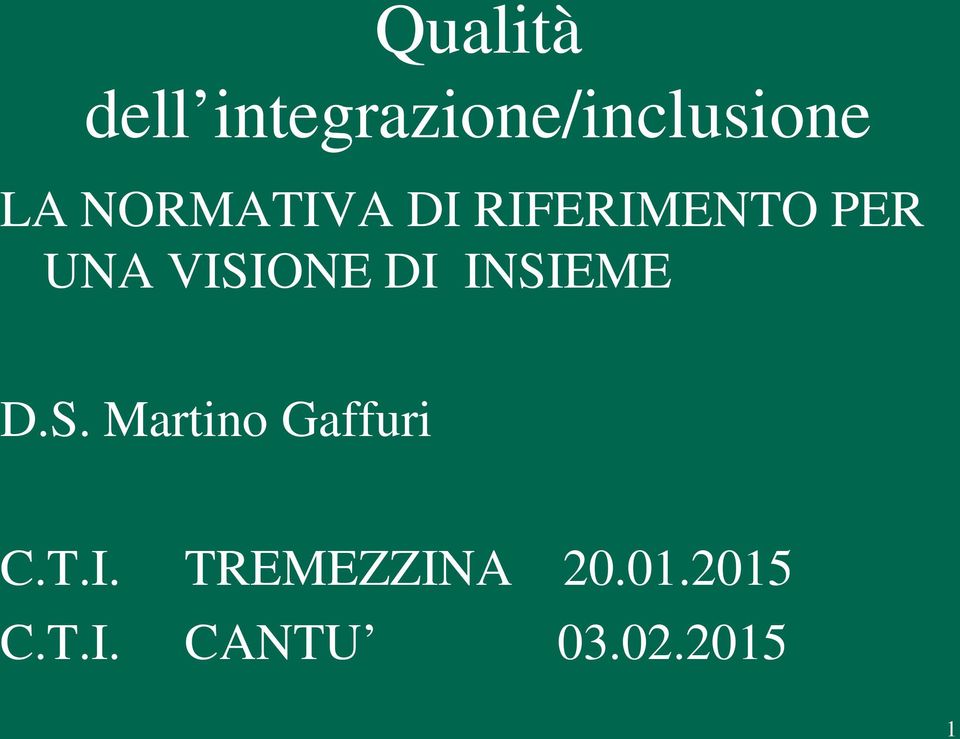 DI INSIEME D.S. Martino Gaffuri C.T.I. TREMEZZINA 20.