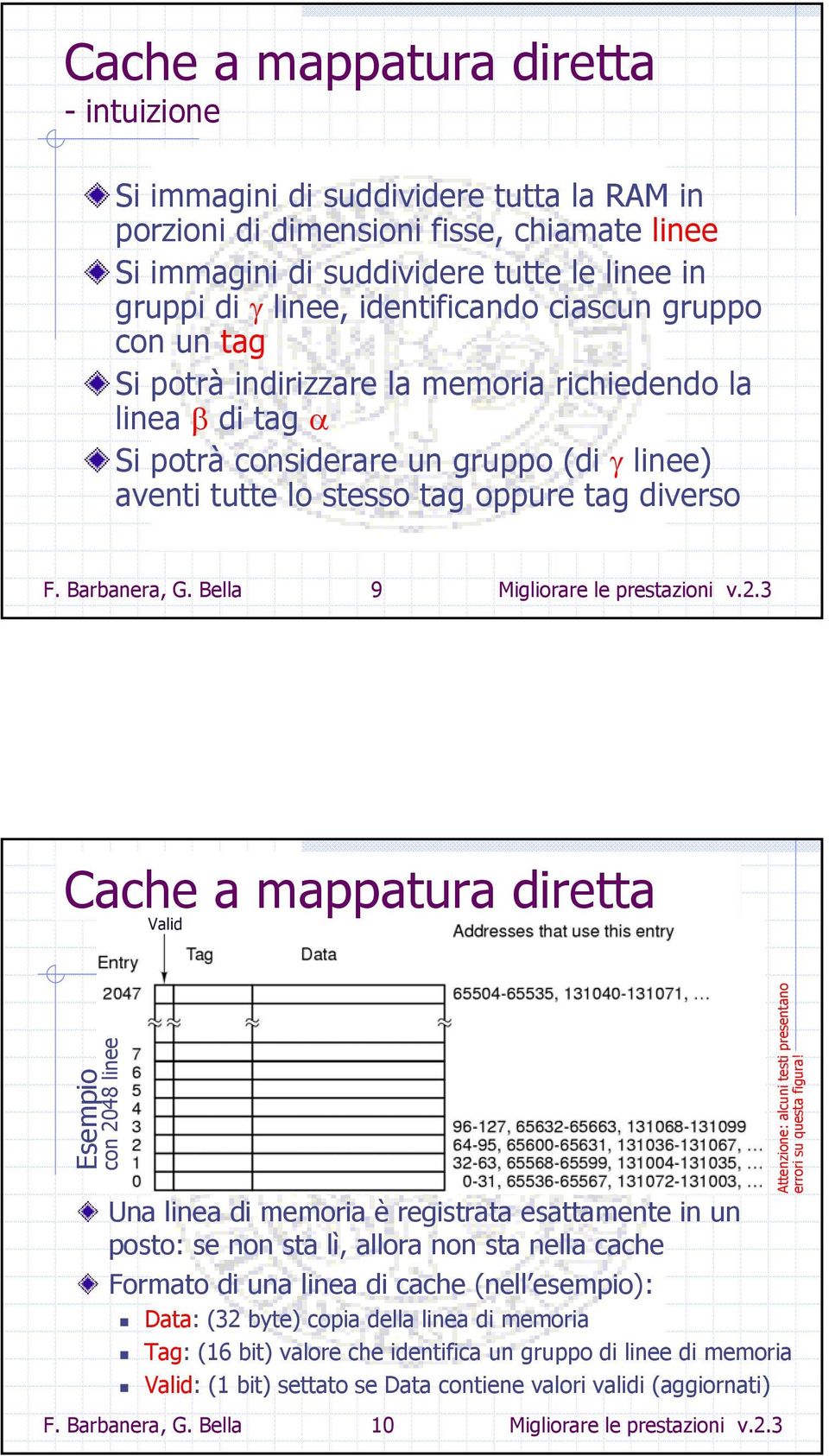 Barbanera, G. Bella 9 Migliorare le prestazioni v.2.