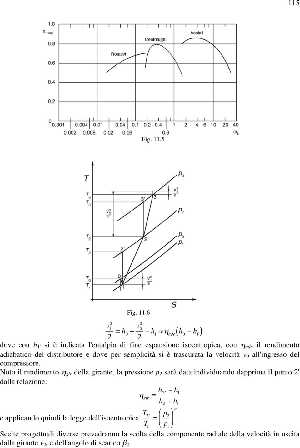 6 2 ( ) 2 = h + v 0 0 2 h η h h 1 ade 0 1' dove con h 1' si è indicata l'entalpia di fine espansione isoentropica, con η ade il rendimento adiabatico del