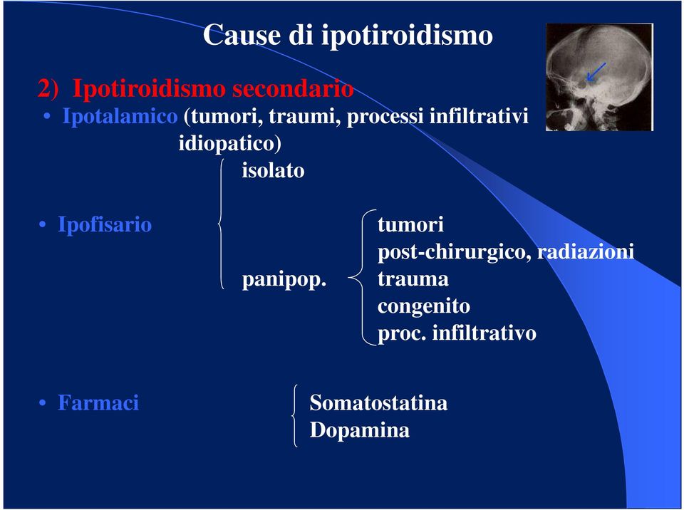 idiopatico) isolato Ipofisario panipop.