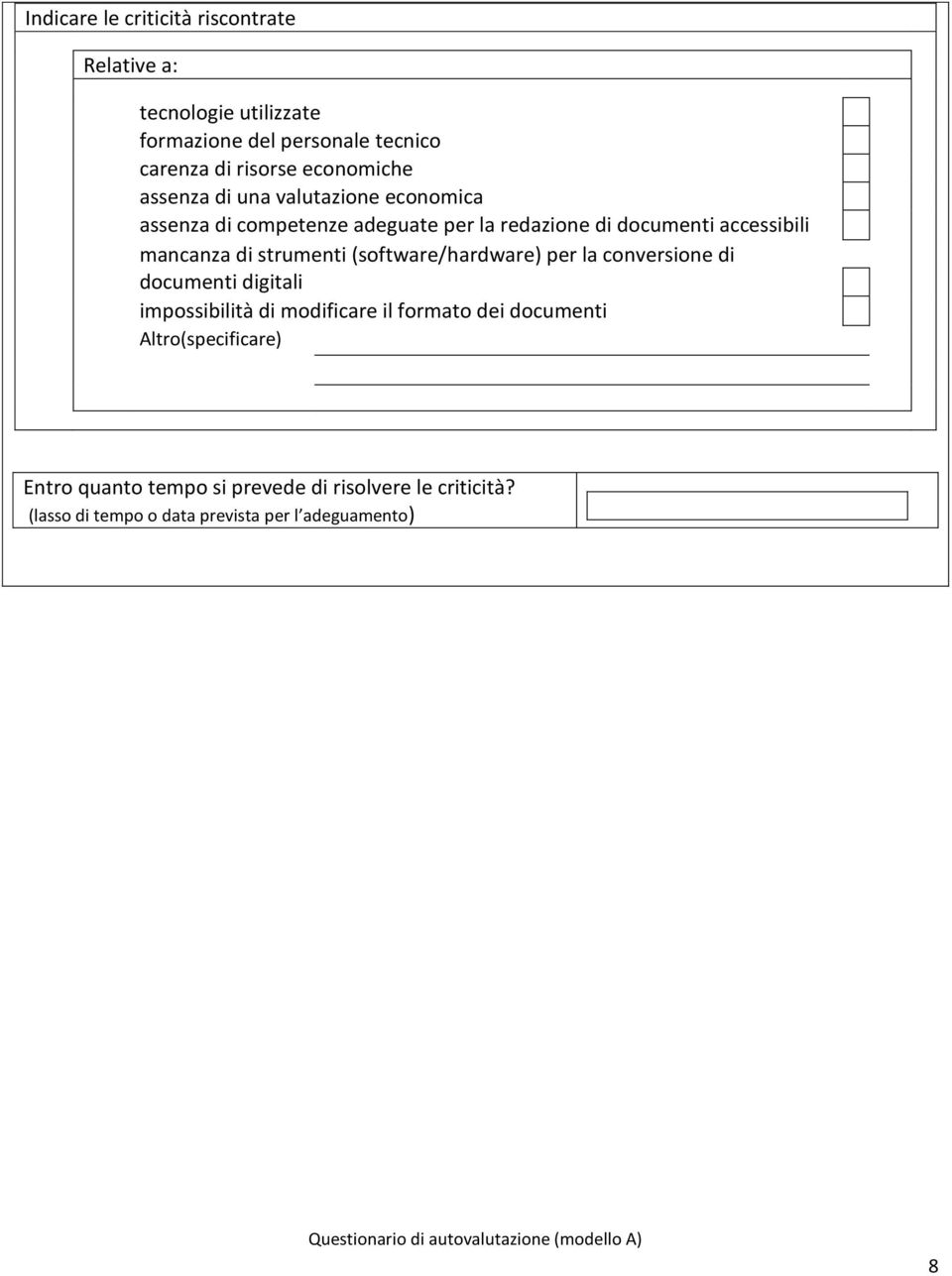 mancanza di strumenti (sftware/hardware) per la cnversine di dcumenti digitali impssibilità di mdificare il frmat dei