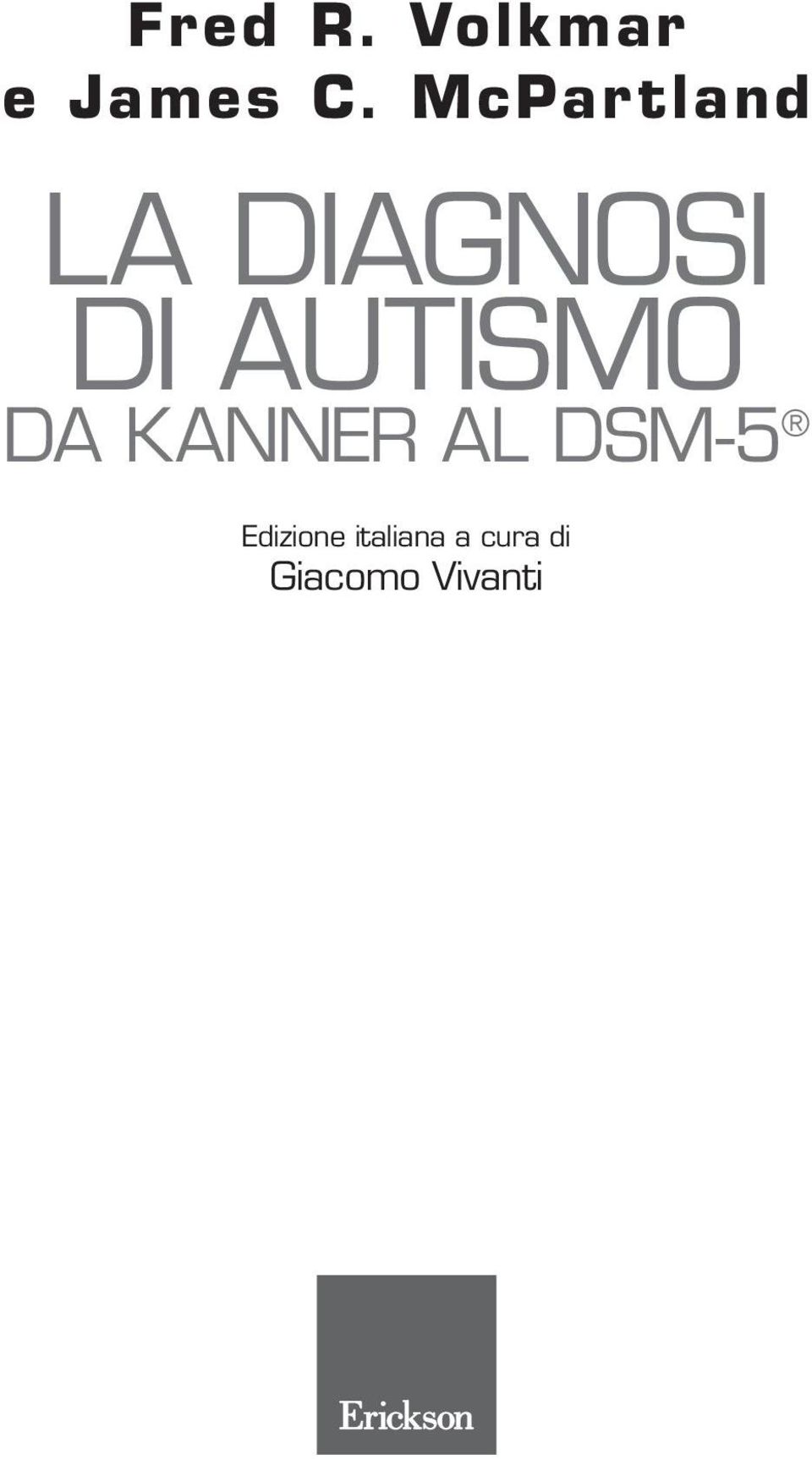 autismo da Kanner al DSM-5