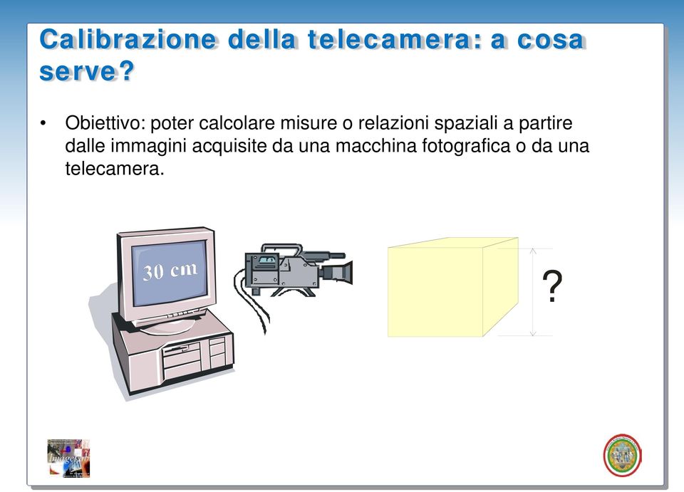 spaziali a patie dalle immagini acquisite